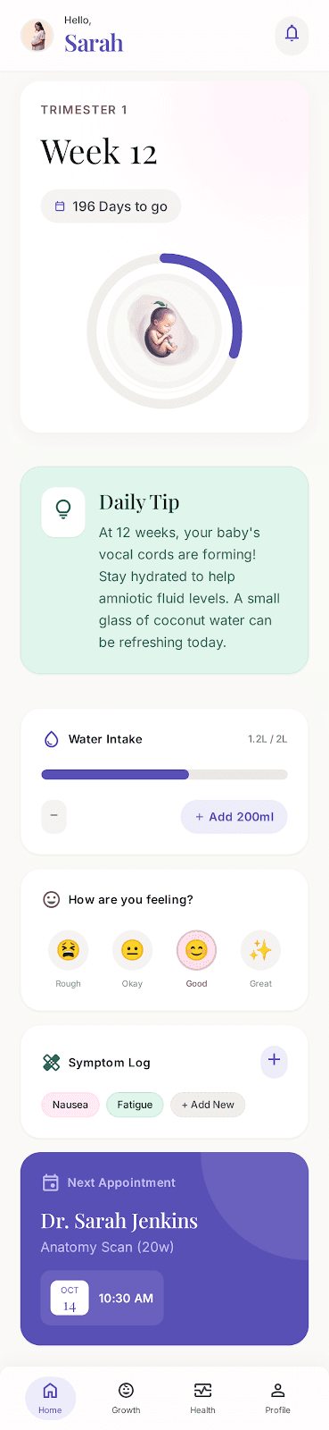 Bloom – Pregnancy Tracker Mobile App