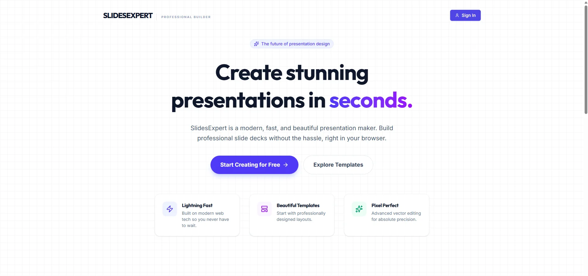 SlidesExpert - Web-Based Presentation App