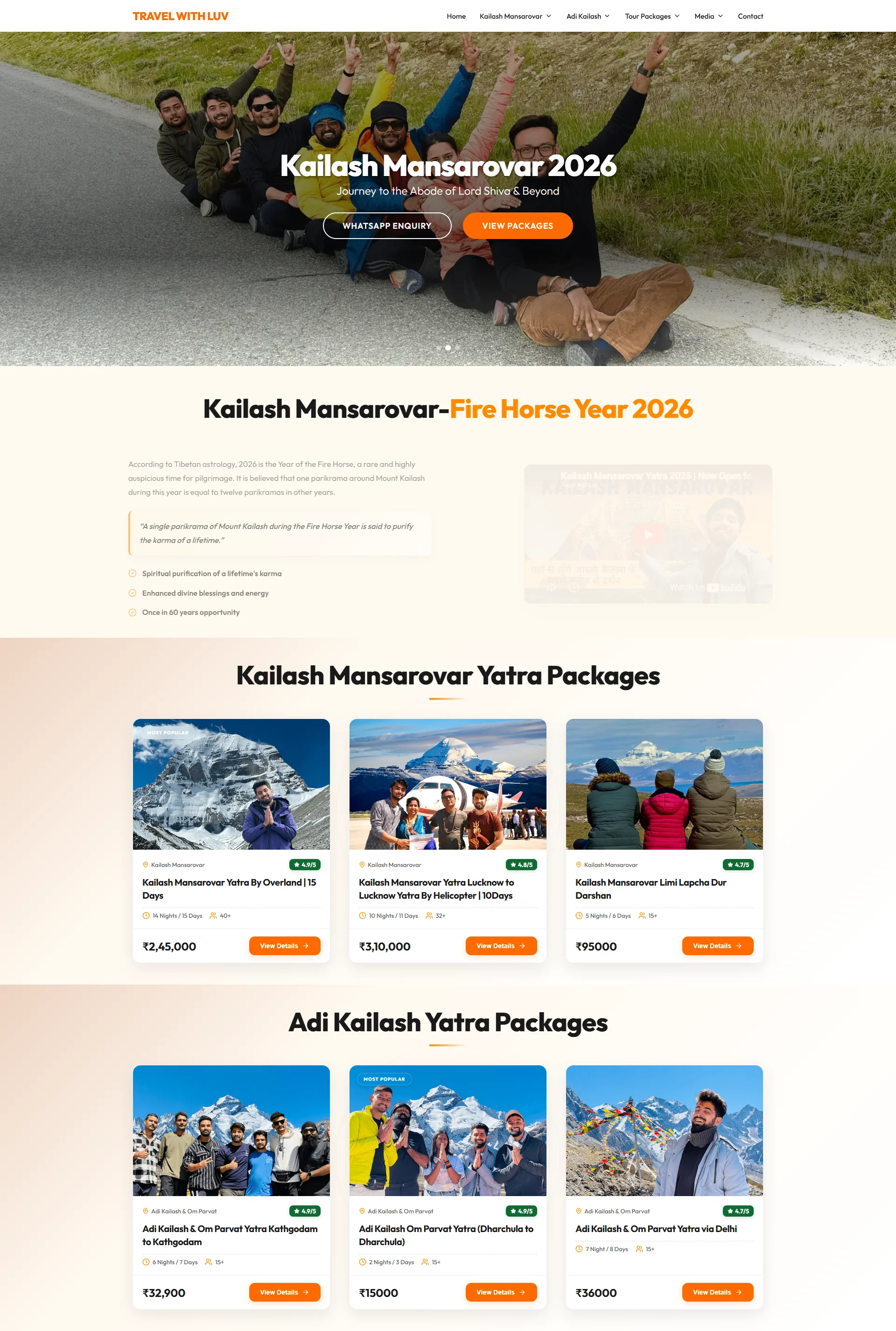 Travel With Luv Website Preview